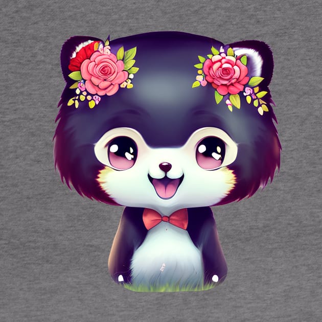 Cute kawaii panda bear by mmamma030